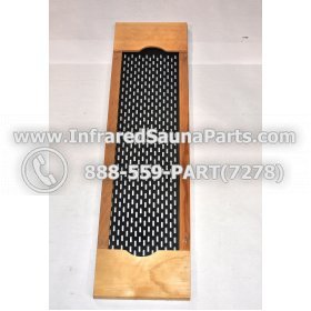 WOOD HEATER COVERS - HEMLOCK WOOD STYLE 1 HEATER COVER IN BLACK 1
