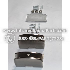 DOOR HINGES - GLASS DOOR HINGE STYLE 5 COMPLETE SET 6