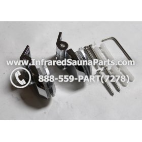 DOOR HINGES - GLASS DOOR HINGE STYLE 6 COMPLETE SET 13