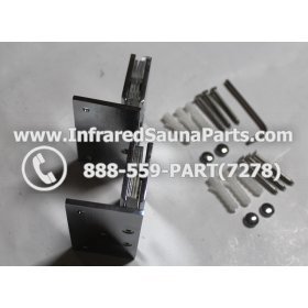 DOOR HINGES - GLASS DOOR HINGE STYLE 8 COMPLETE SET 15