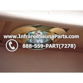 COMPLETE LIGHT ASSEMBLY 110V / 120V - COMPLETE LIGHT ASSEMBLY IN GOLD FINISH WITH BULB 110V / 120V 3