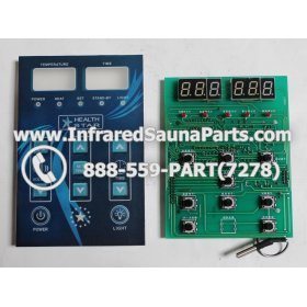 CIRCUIT BOARDS WITH  FACE PLATES - CIRCUIT BOARD WITH FACEPLATE HEALTHSTAR SAUNA  H 23217 MAIN 1