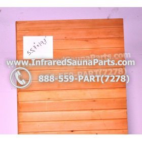 WOOD BENCHS + HEATERS - HEMLOCK WOOD BENCH ( 55.7" x 19.7" ) 3