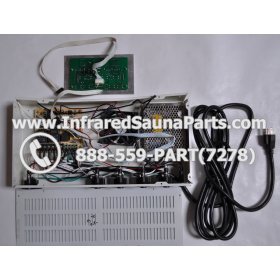 COMPLETE CONTROL POWER BOX WITH CONTROL PANEL - COMPLETE CONTROL POWER BOX KEYSBACKYARD INFRARED SAUNA STYLE 1 WITH ONE CONTROL PANEL 18