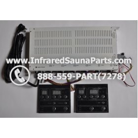 COMPLETE CONTROL POWER BOX WITH CONTROL PANEL - COMPLETE CONTROL POWER BOX MASTERSAUNA INFRARED SAUNA STYLE 4 WITH TWO CONTROL PANELS 1