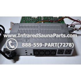 COMPLETE CONTROL POWER BOX WITH CONTROL PANEL - COMPLETE CONTROL POWER BOX MASTERSAUNA INFRARED SAUNA STYLE 3 WITH TWO CONTROL PANELS 5