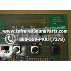 CIRCUIT BOARDS / TOUCH PADS - CIRCUIT BOARD  TOUCHPAD IRONMAN INFRARED SAUNA SRZHX001 - (10 BUTTONS) 6