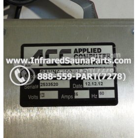 COMPLETE CONTROL POWER BOX WITH CONTROL PANEL - COMPLETE CONTROL POWER BOX  SOFTHEAT INFRARED SAUNA WITH CONTROL PANEL 14