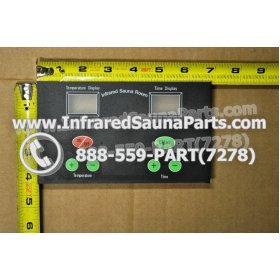 FACE PLATES - FACEPLATE FOR CIRCUIT BOARD SAUNA GEN INFRARED SAUNA NYSN2DB V3.2F 2