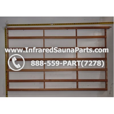 WOOD BACKRESTS - HEMLOCK BACKREST WITH CORNER  EDGE ( 33" x 55" ) 1