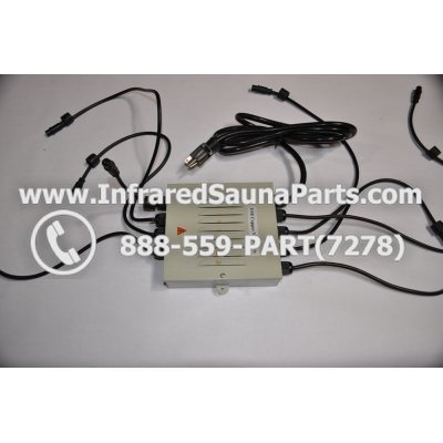 COMPLETE CONTROL POWER BOX 110V / 120V - COMPLETE CONTROL POWER BOX 110V  120V SUNTECH INFRARED SAUNA WITH 8 HEATER PLUGS v2 1