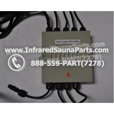 COMPLETE CONTROL POWER BOX 110V / 120V - COMPLETE CONTROL POWER BOX 110V / 120V FED INTERNATIONAL INFRARED SAUNA WITH 8 HEATER PLUGS v1 1