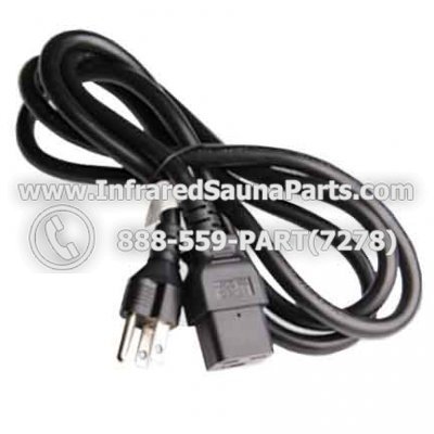 POWER CORD - POWER CORD 3ft NEMA 5-15P USA 3 PIN PLUG TO C19 SJT  PLUG STYLE 8 1