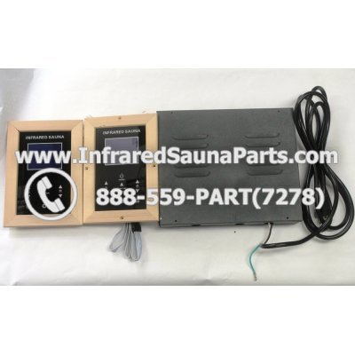 COMPLETE CONTROL POWER BOX WITH CONTROL PANEL - COMPLETE CONTROL POWER BOX ENLIGHTEN INFRARED SAUNA WITH DIGITAL HEAT LEVEL CONTROL WITH TWO CONTROL PANEL 110V / 120V STYLE 1 1