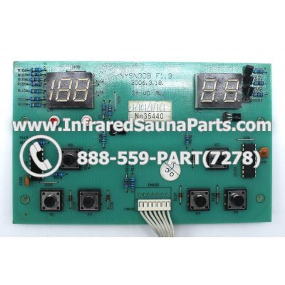 CIRCUIT BOARDS / TOUCH PADS - CIRCUIT BOARD  TOUCHPAD HEALTHLAND INFRARED SAUNA NYSN3DB F1.3 WITH WIRE 1